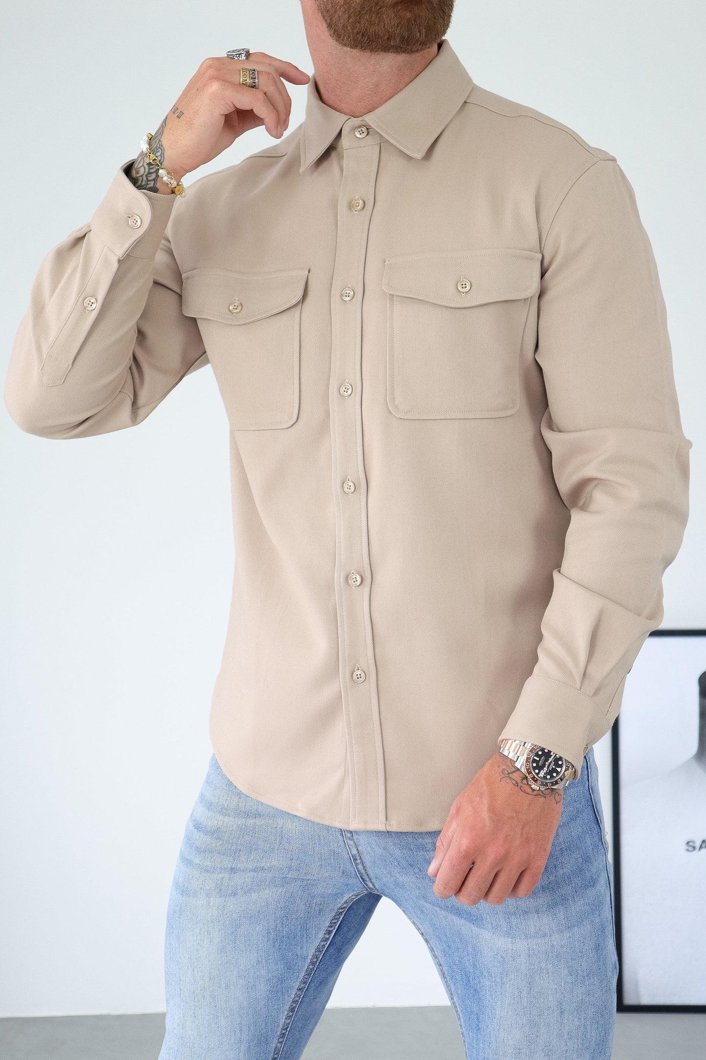 Sobrecamisa Dantesco - BEIGE