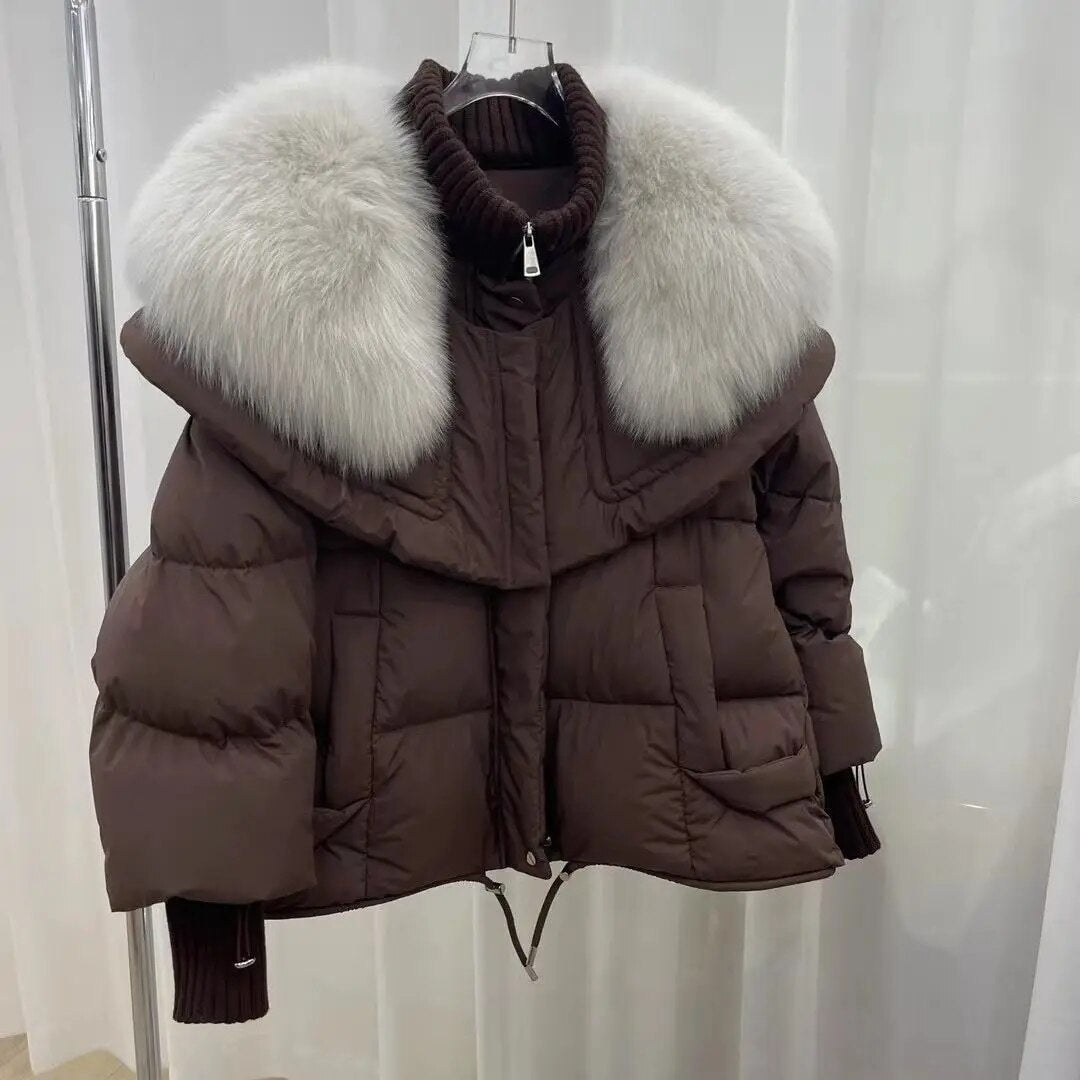 Chaqueta de Plumas Lucie con Pelo Sintético